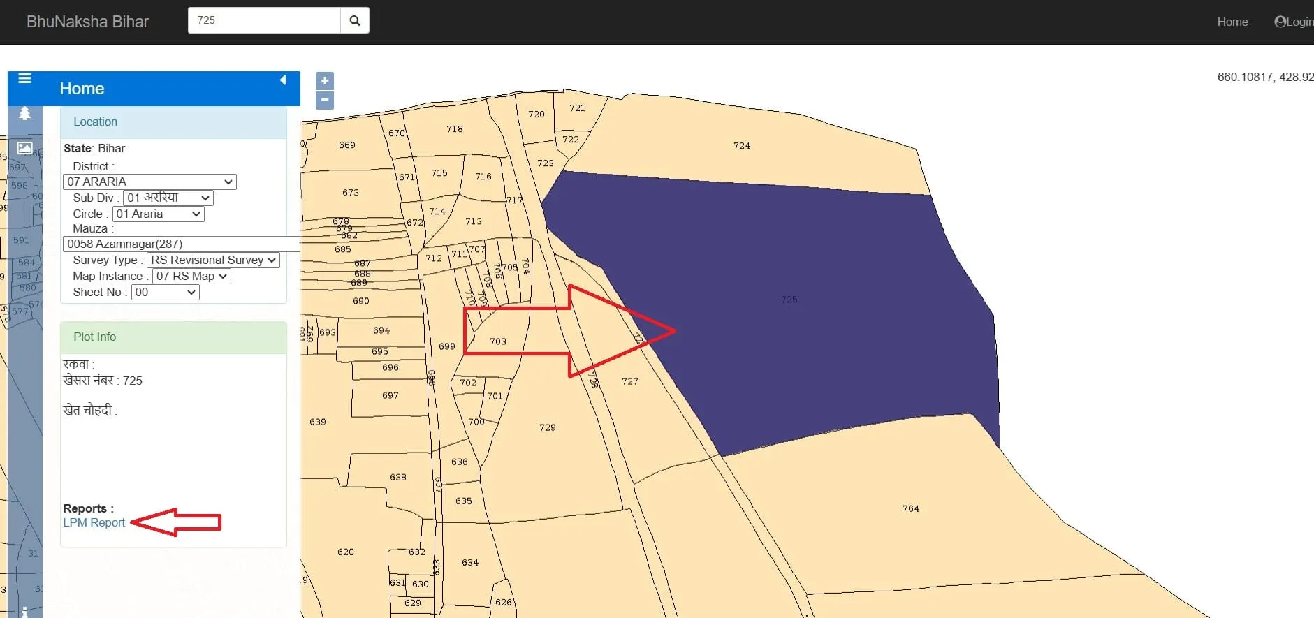 bihar land map